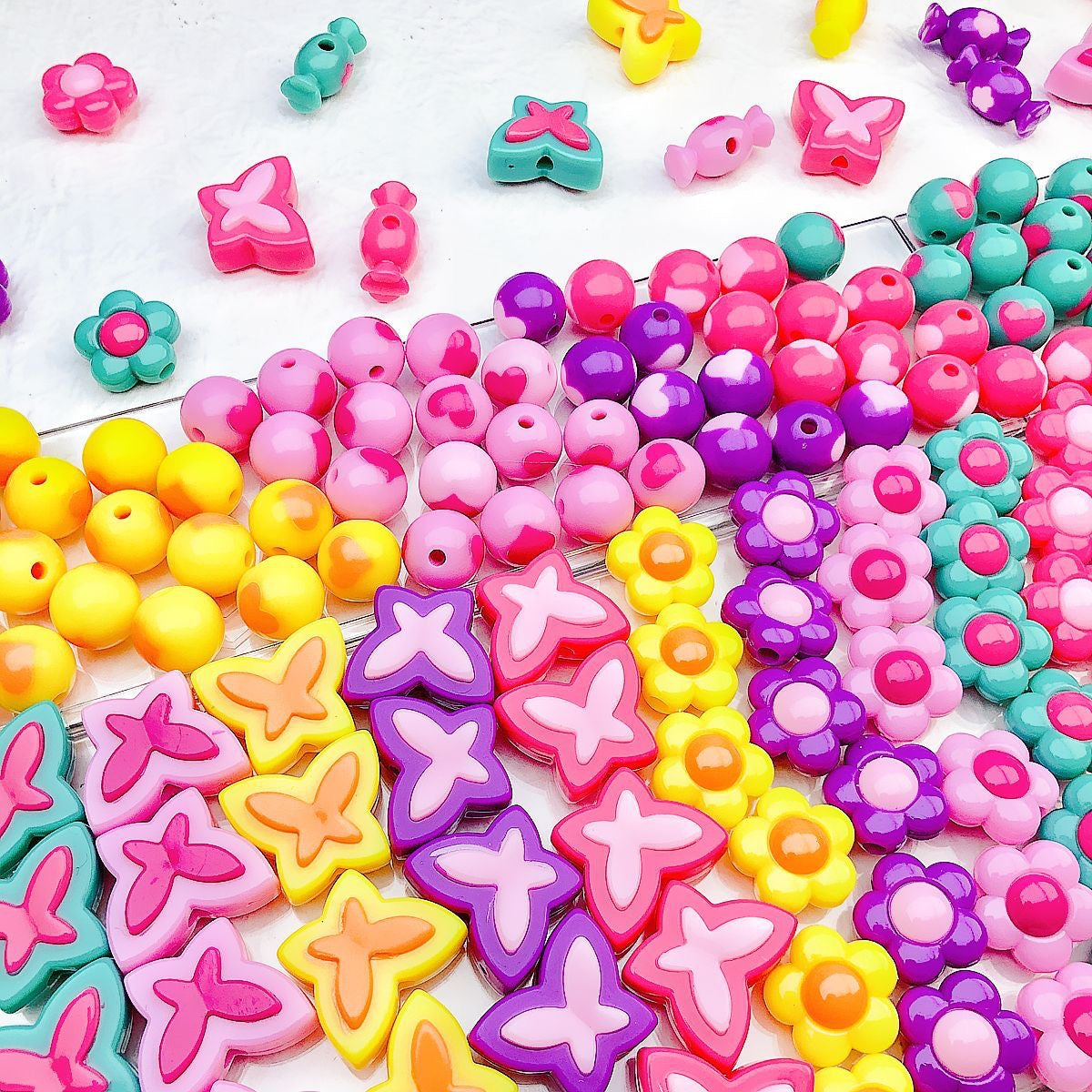 【🔥NEW 🔥】DIY Acrylic Beads Blind Bags for Beadable Pen/ Key Chain - Open in live