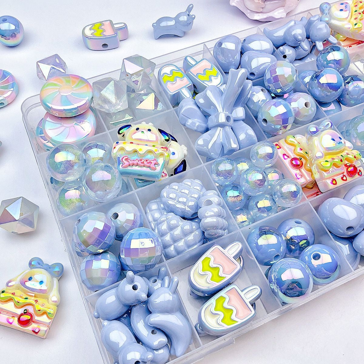 【🔥NEW 🔥】DIY Acrylic Beads Blind Bags for Beadable Pen/ Key Chain - Open in live