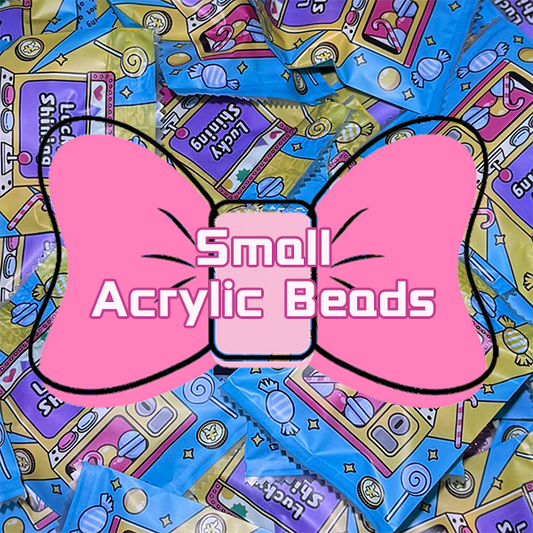 【 New 】Small acrlic beads- Open in live